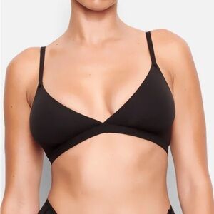 SKIMS Fits‎ Everybody Triangle Bralette Onyx black size S NWT
